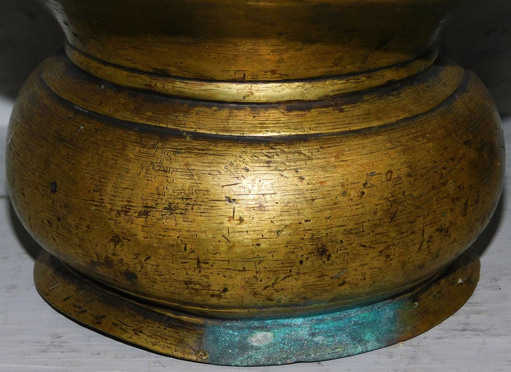 Two Antique Brass Cuspidors - 5