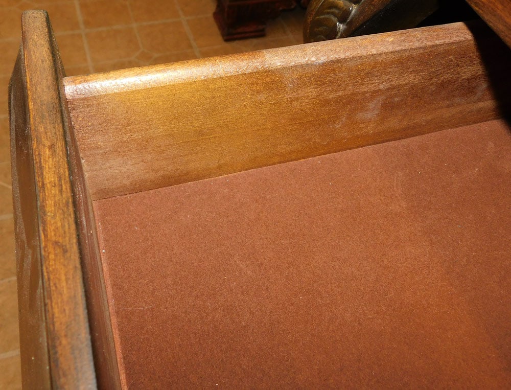 Painted Two Over Two Drawer Marble Top Commode - 5