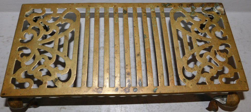 Antique Brass Trivet - 2