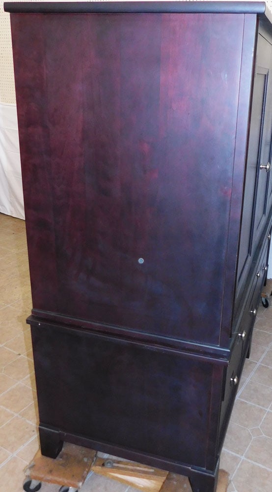 Two Piece Cherry Modern Cabinet - 6