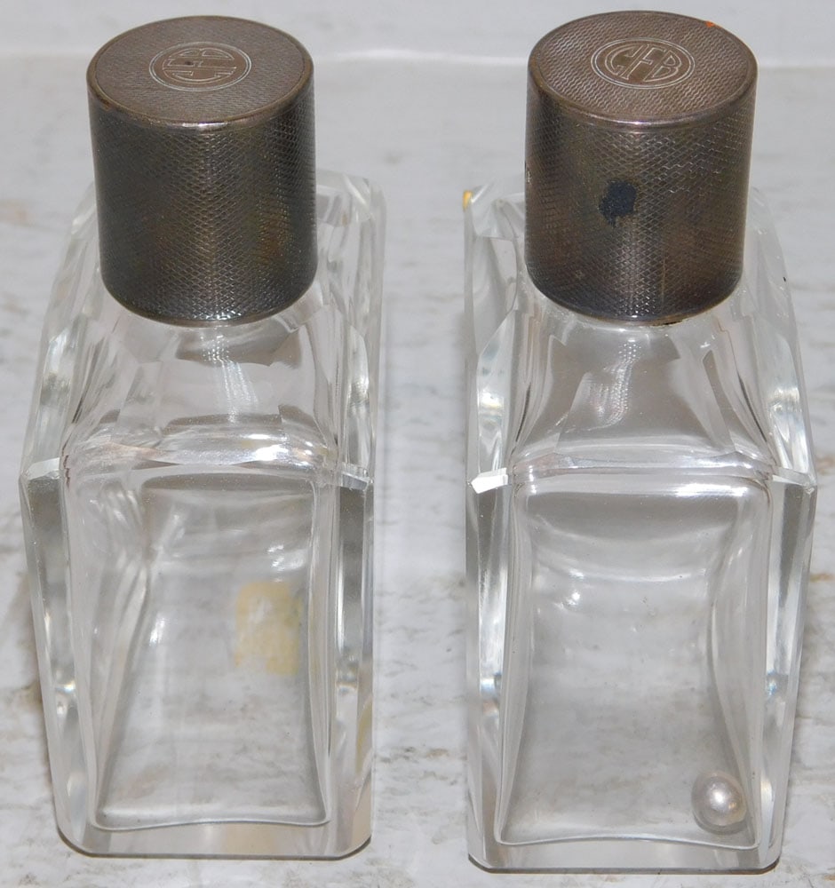 Two Sterling Top Perfume Bottles - 4