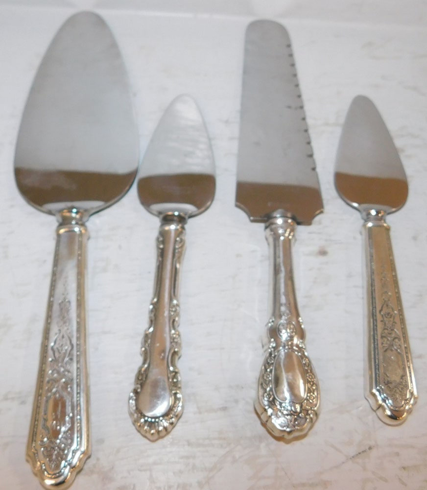 Four Sterling Handle Serving Pieces - 2