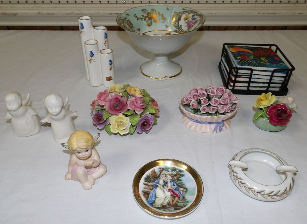 Lot of Painted Porcelain Items (1 of 6)
