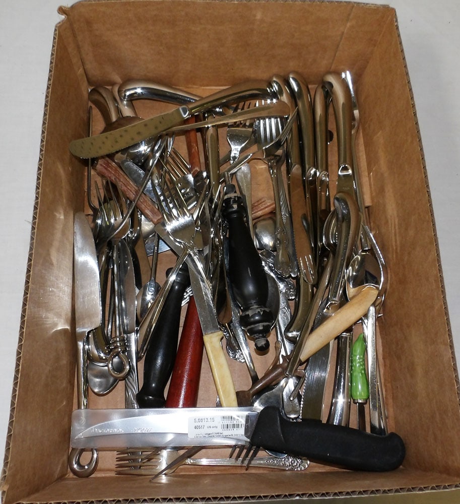 Lot of Stainless Steel Flatware: Lot of Stainless Steel Flatware . Up to 11" W "ALL DESCRIPTIONS AND ANY CONDITION STATEMENT GIVEN BY LANGSTON AUCTION GALLERY ARE STRICTLY OPINIONS AND LANGSTON'S SHALL HAVE NO RESPONSIBILITY FOR