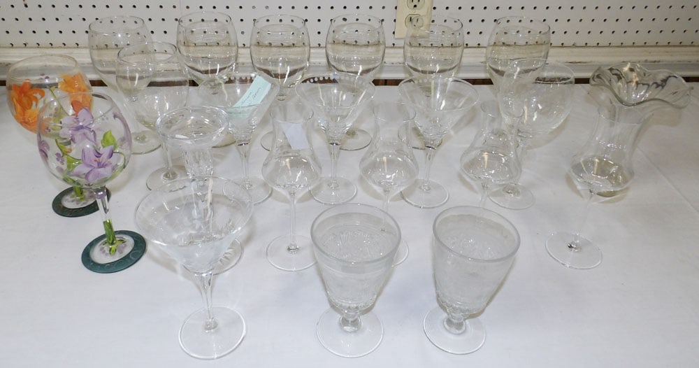 Lot of Stemware, (Some Signed) (1 of 5)