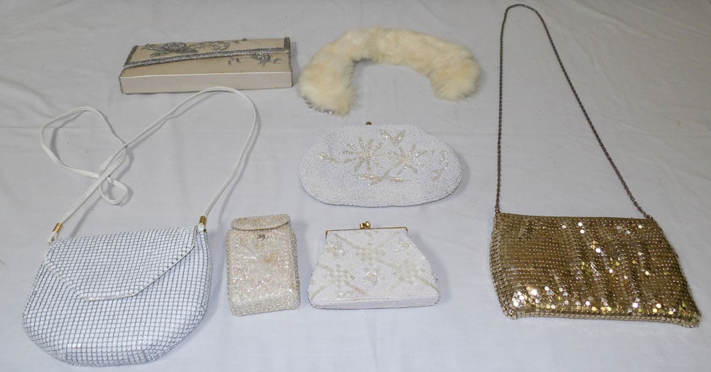 Lot of Ladies Purses & Fur Collar (1 of 5)