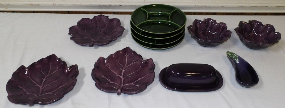Lot of Painted Porcelain Items: Lot of Painted Porcelain Items . Up to 9 1/2" W "ALL DESCRIPTIONS AND ANY CONDITION STATEMENT GIVEN BY LANGSTON AUCTION GALLERY ARE STRICTLY OPINIONS AND LANGSTON'S SHALL HAVE NO RESPONSIBILITY FOR