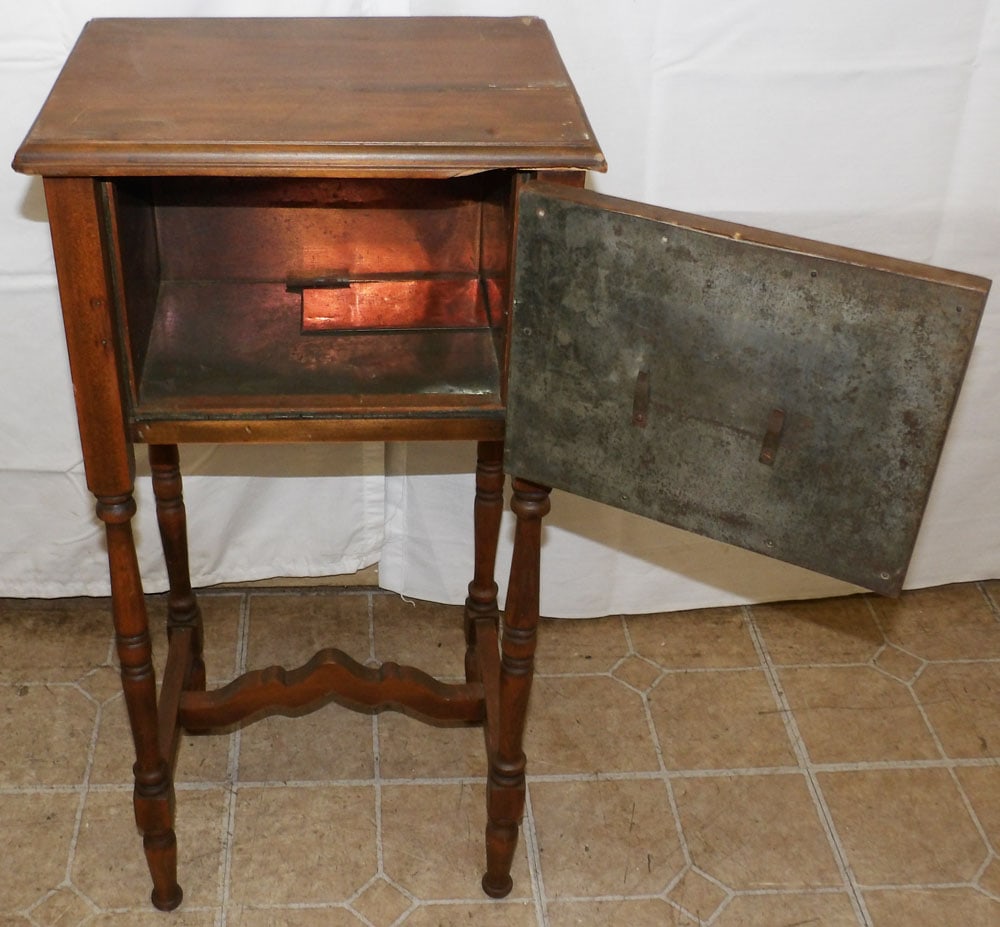 Antique Walnut Smoking Stand - 3