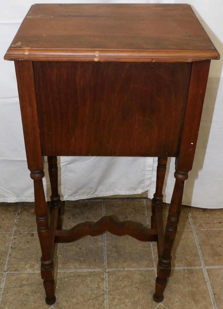 Antique Walnut Smoking Stand - 6