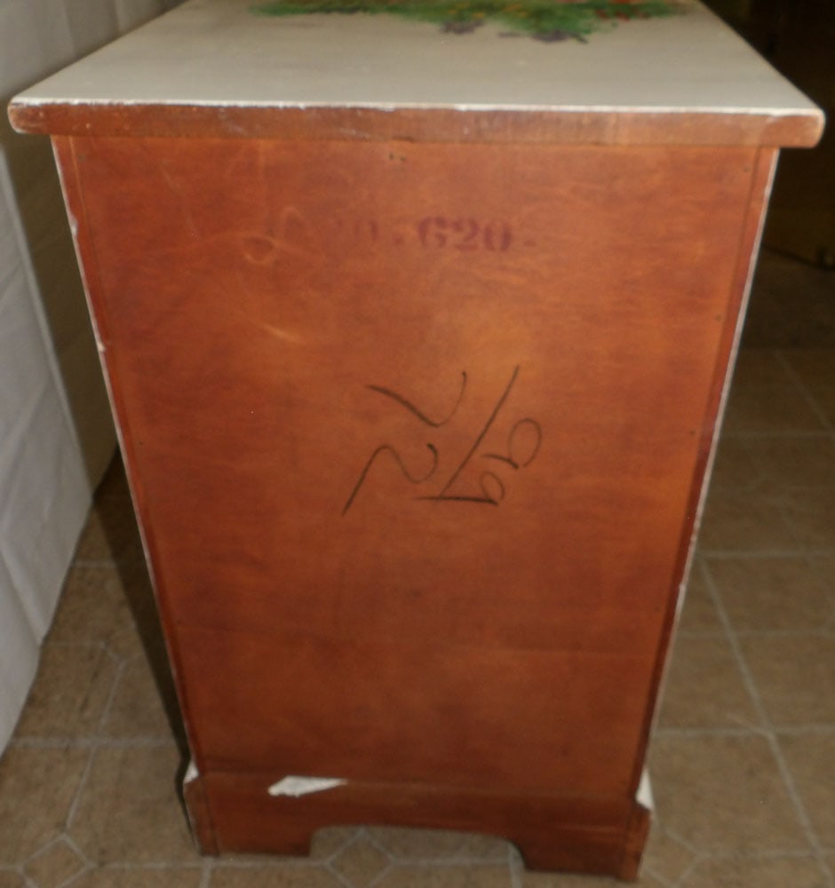 Painted Three Drawer Night Stand - 6