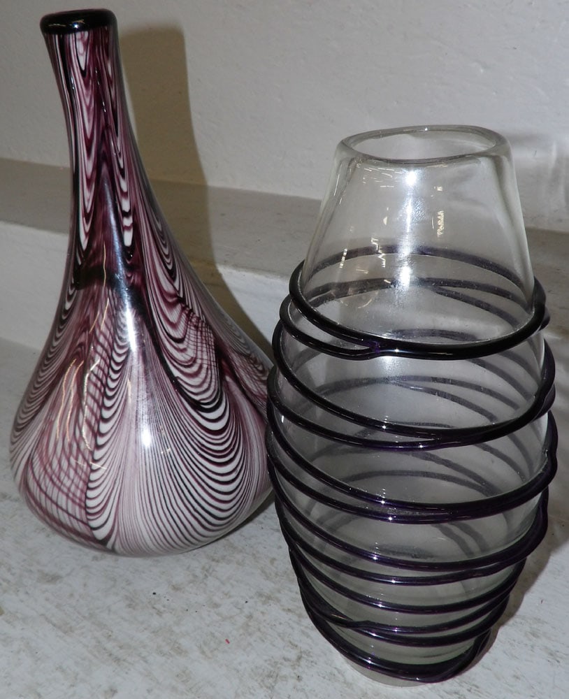 Two Art Glass Vases - 2