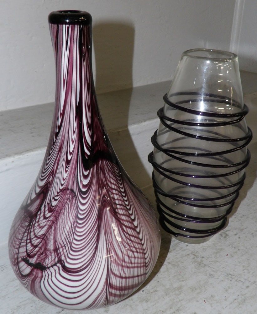 Two Art Glass Vases - 3
