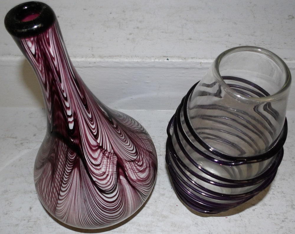 Two Art Glass Vases - 4