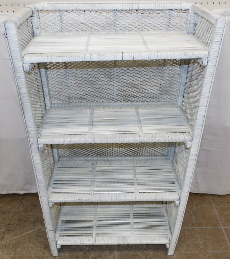 Painted Rattan Shelf (1 of 5)