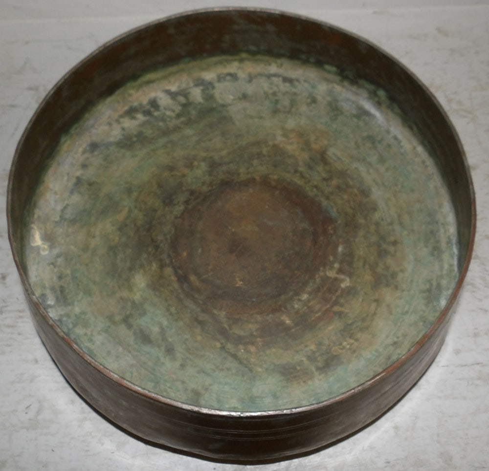 Two Antique Copper Bowls - 5