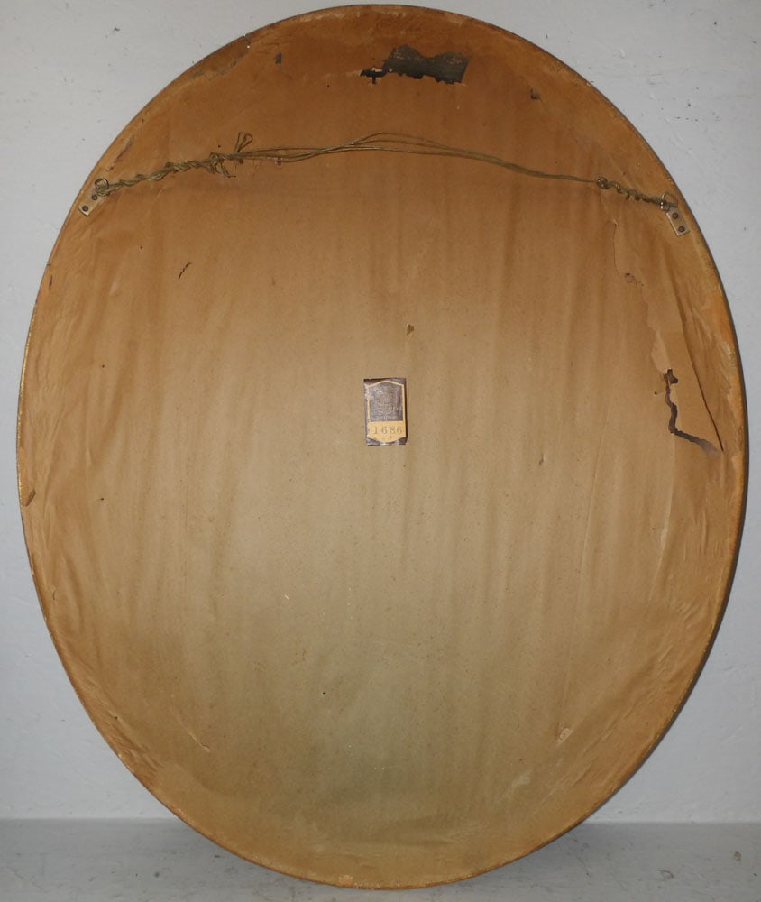 Gilded Frame Oval Mirror - 5