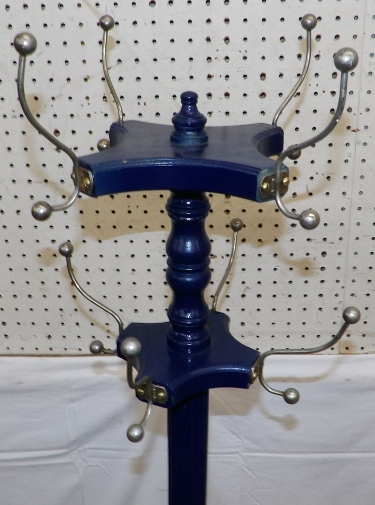 Painted Wood Hat Rack - 2