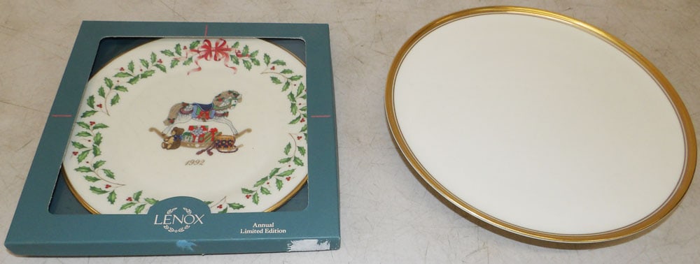 Lenox Porcelain Plate in Original Box & Cake Stand (1 of 6)