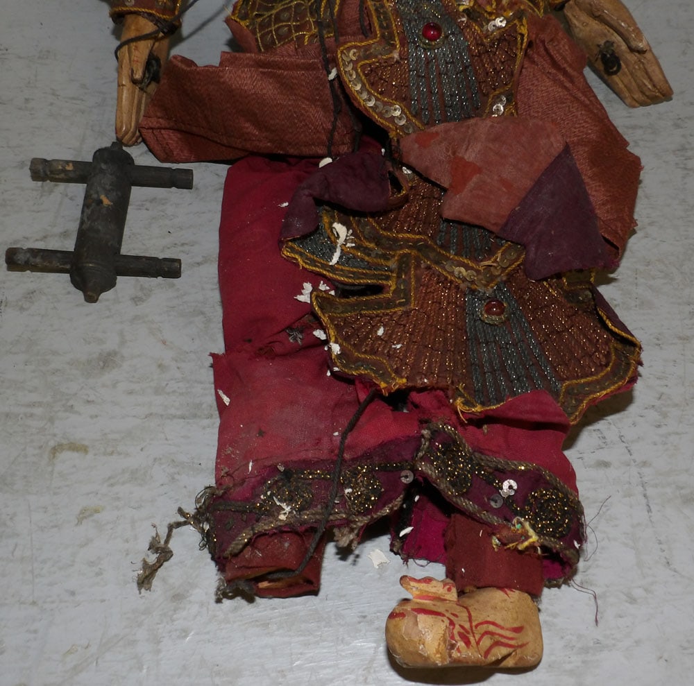 Vintage Painted Wood String Puppet - 3