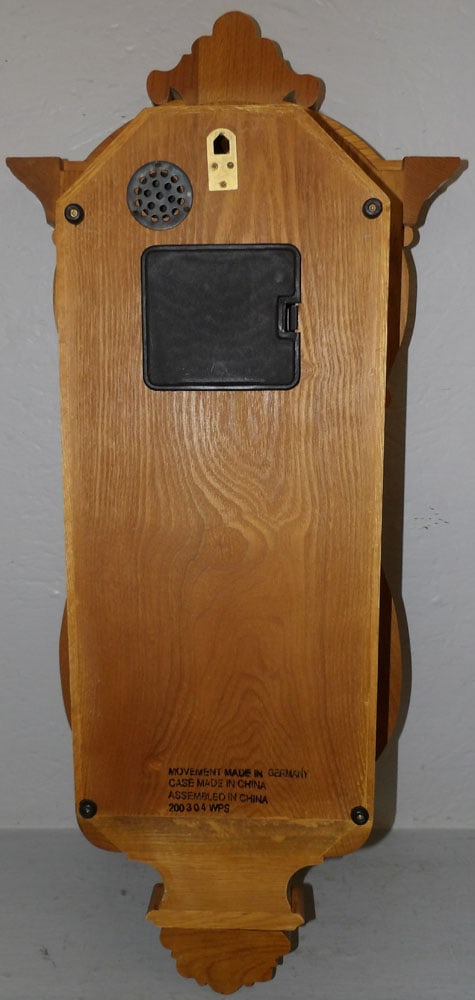 Carved Oak Decorative Wall Clock - 6