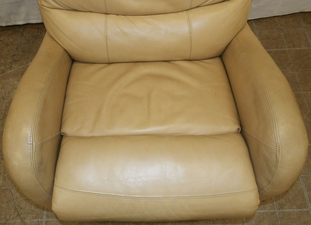 Leather Upholstered Recliner - 2