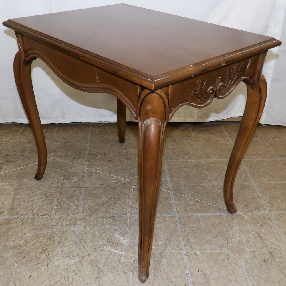 Cherry French Provincial End Table - 3
