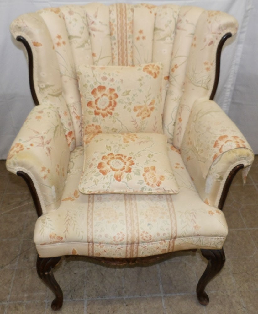Upholstered Fan Back Arm Chair (1 of 7)