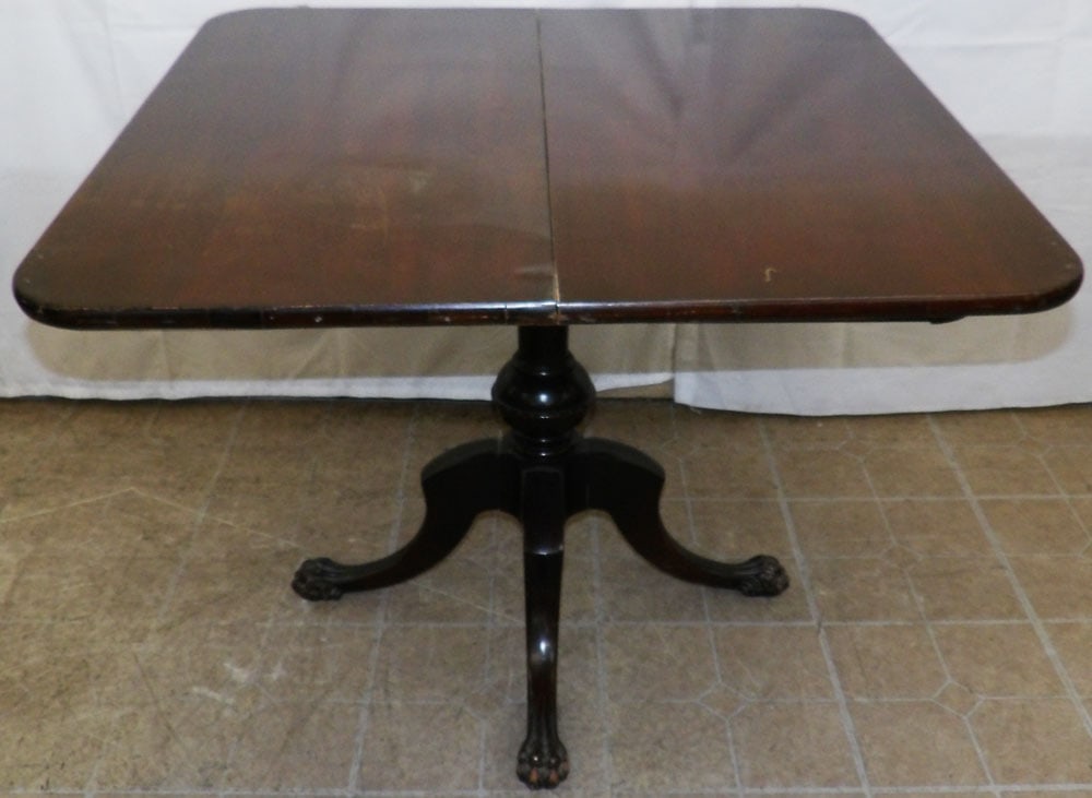 Mahogany Fold Over Top Game Table - 4