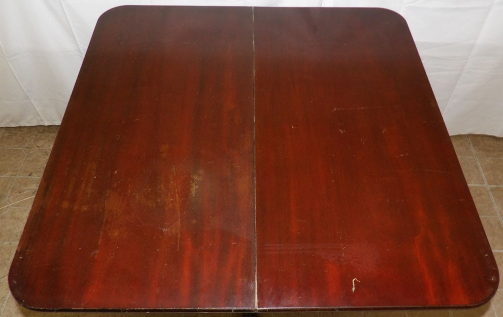 Mahogany Fold Over Top Game Table - 5
