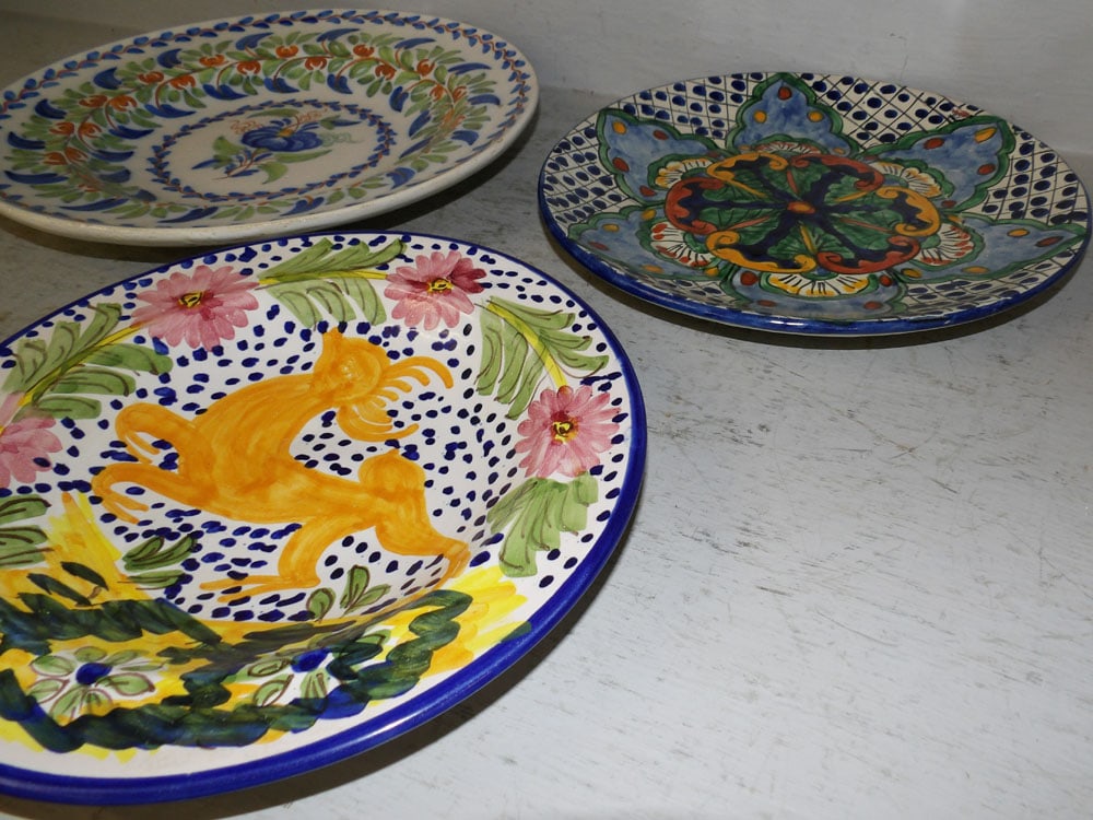 Three Polychrome Decorated Pieces - 3