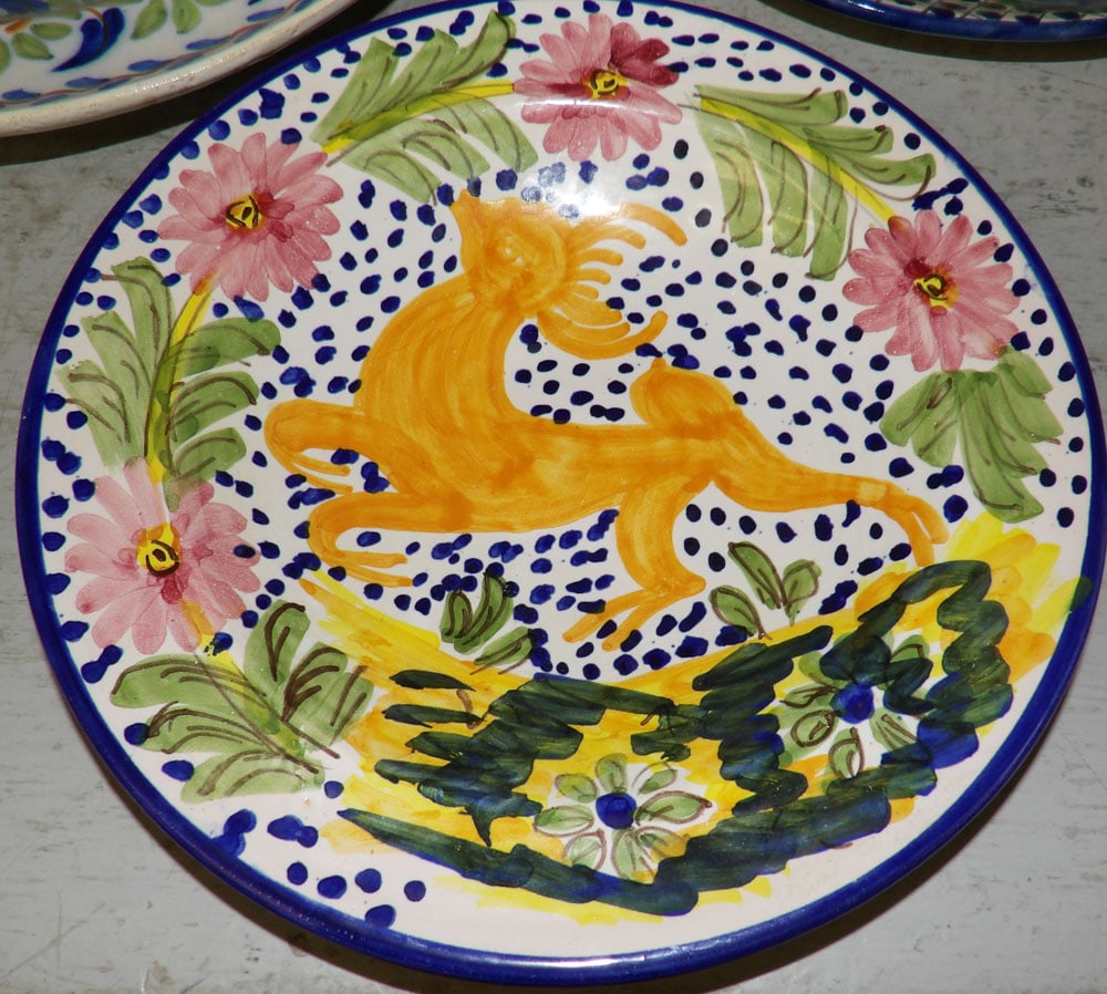 Three Polychrome Decorated Pieces - 6