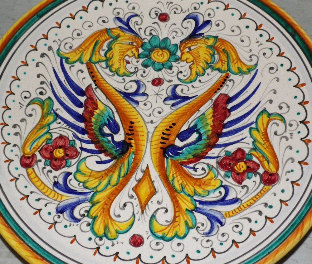 Polychrome Decorated Dessert Set - 5