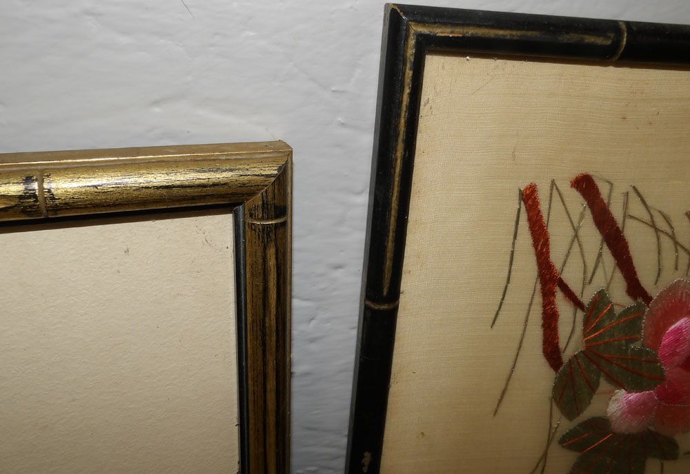 Two Framed Oriental Embroideries - 5
