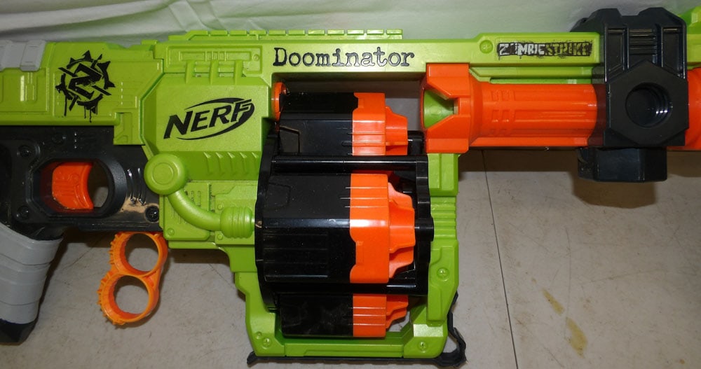 Two Nerf Dominator Toy Guns - 2