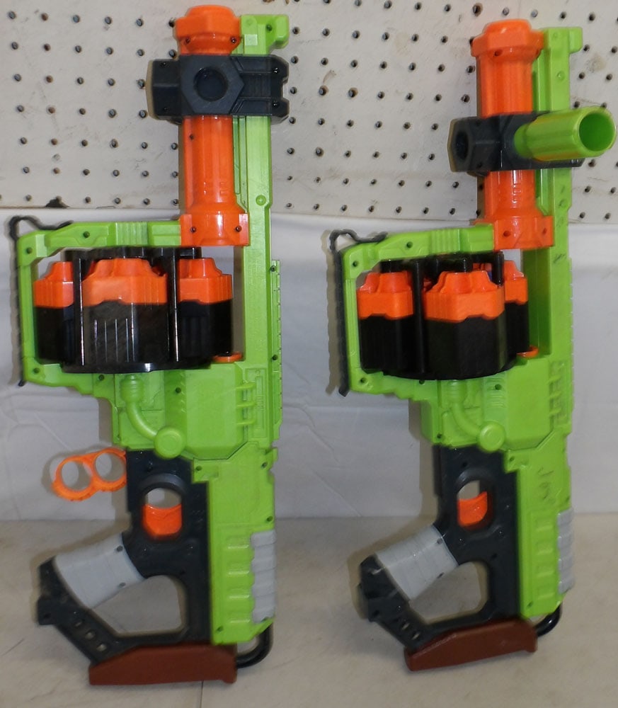 Two Nerf Dominator Toy Guns - 4