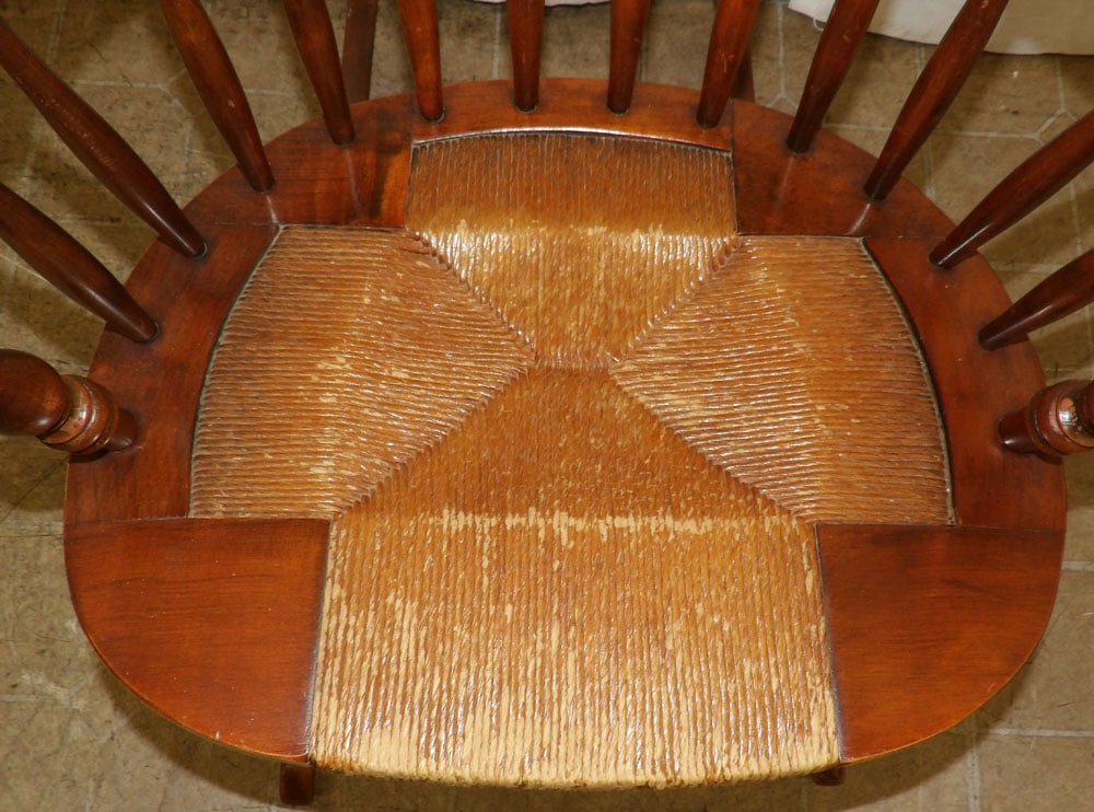 Maple & Rush Seat Rocker - 3