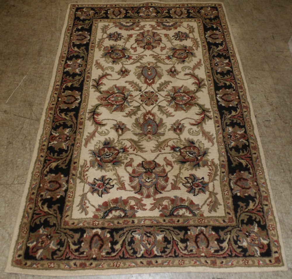 5' x 7' 8" Wool Rug: 5' x 7' 8" Wool Rug. "ALL DESCRIPTIONS AND ANY CONDITION STATEMENT GIVEN BY LANGSTON AUCTION GALLERY ARE STRICTLY OPINIONS AND LANGSTON'S SHALL HAVE NO RESPONSIBILITY FOR ERRORS OR OMISSIONS. THE ABSE