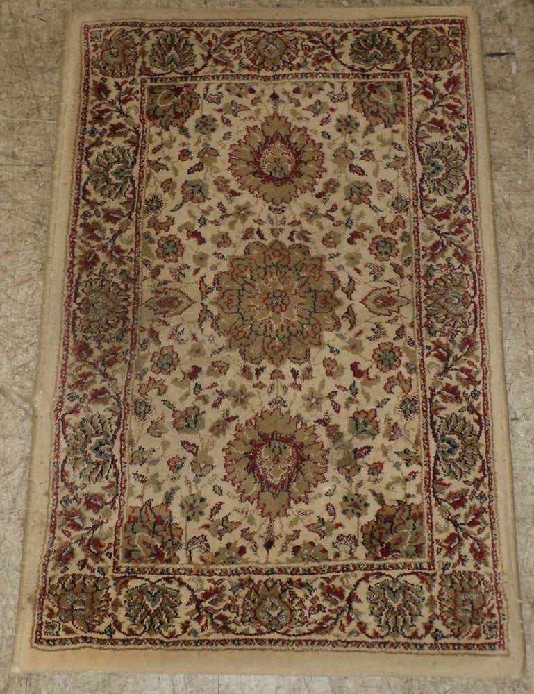2' x 3" Machine Made Rug: 2' x 3" Machine Made Rug . "ALL DESCRIPTIONS AND ANY CONDITION STATEMENT GIVEN BY LANGSTON AUCTION GALLERY ARE STRICTLY OPINIONS AND LANGSTON'S SHALL HAVE NO RESPONSIBILITY FOR ERRORS OR OMISSIONS.