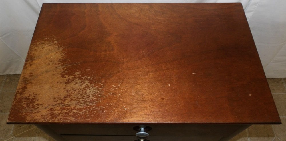 Modern Cherry Three Drawer Night Stand - 2