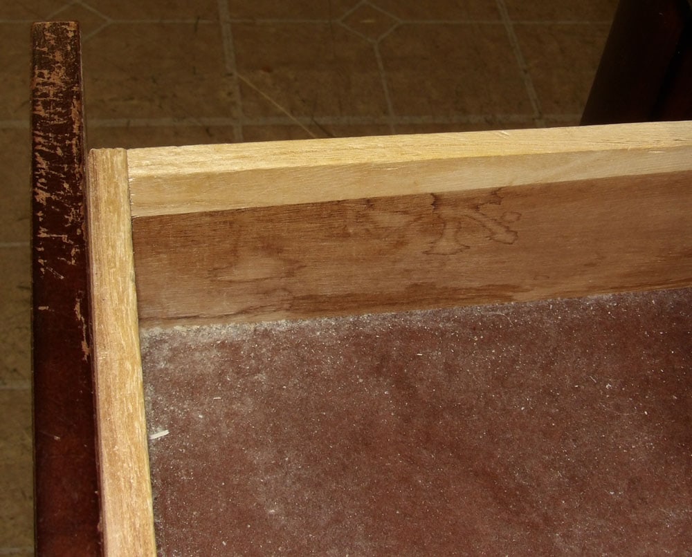Modern Cherry Three Drawer Night Stand - 4