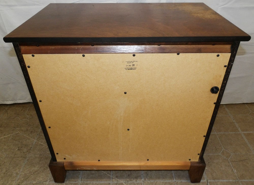 Modern Cherry Three Drawer Night Stand - 7
