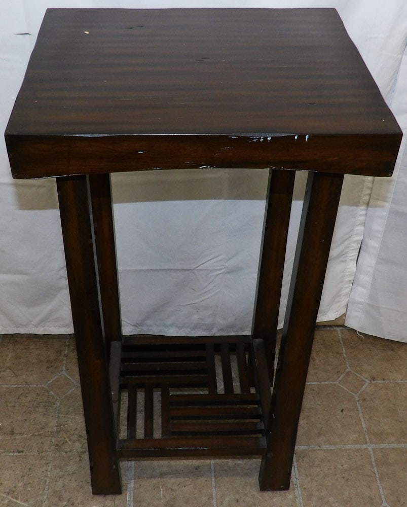 Modern Stand: Modern Stand . 30 1/2" H 15 1/2" W 12 3/4" D "ALL DESCRIPTIONS AND ANY CONDITION STATEMENT GIVEN BY LANGSTON AUCTION GALLERY ARE STRICTLY OPINIONS AND LANGSTON'S SHALL HAVE NO RESPONSIBILITY FOR
