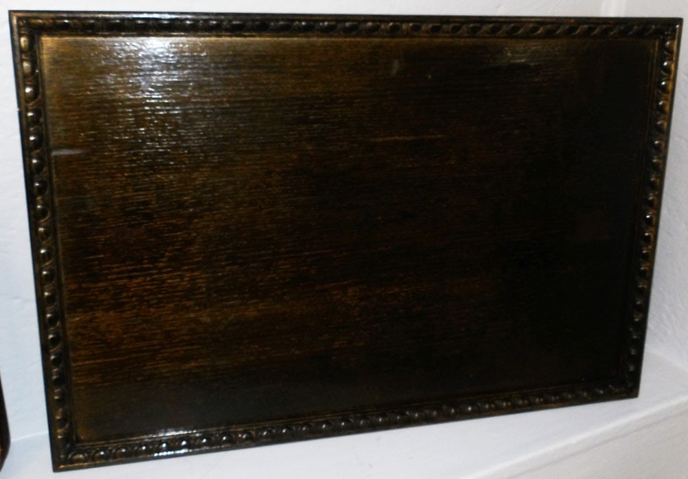 Two Antique Oak Trays - 3
