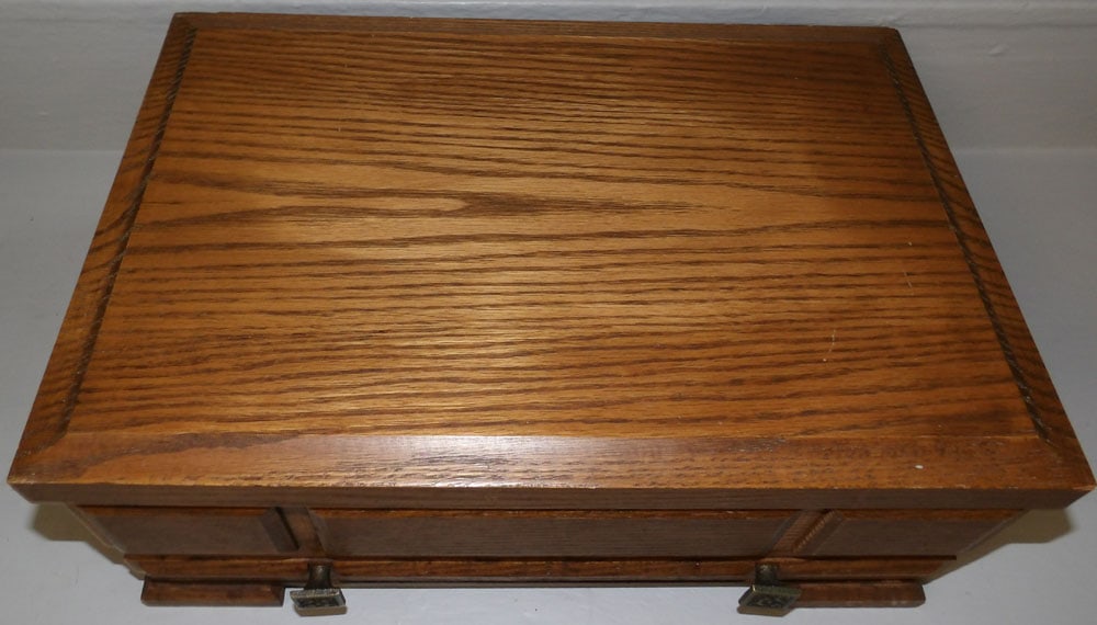 Oak Flatware Box - 2