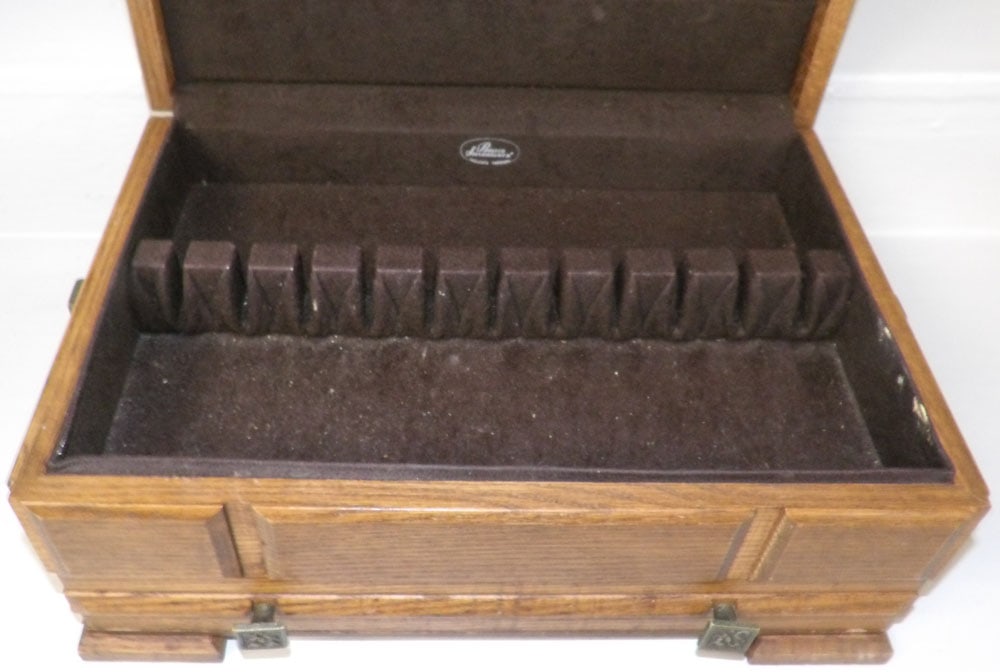 Oak Flatware Box - 4
