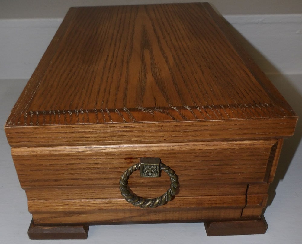 Oak Flatware Box - 7