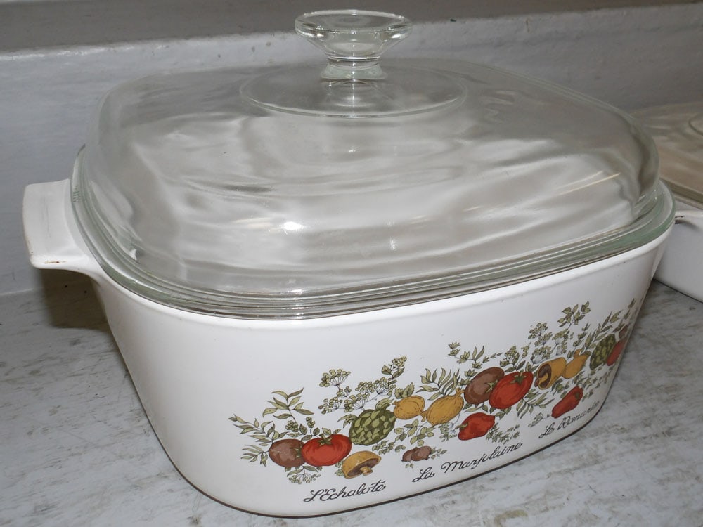 Two Vintage Corning Ware Casseroles - 2