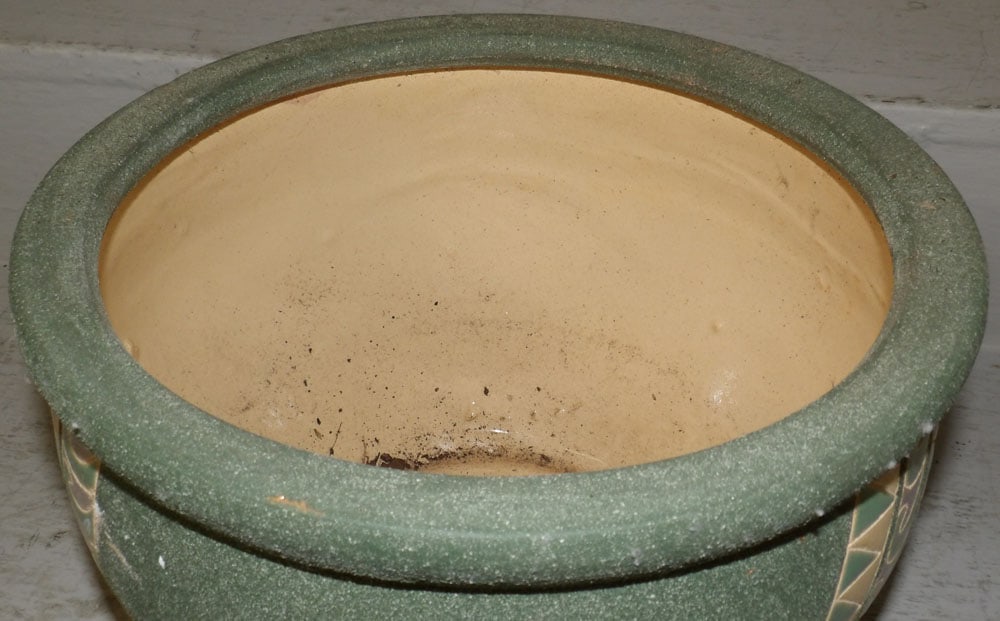 Pottery Jardiniere with Fish Motif - 2