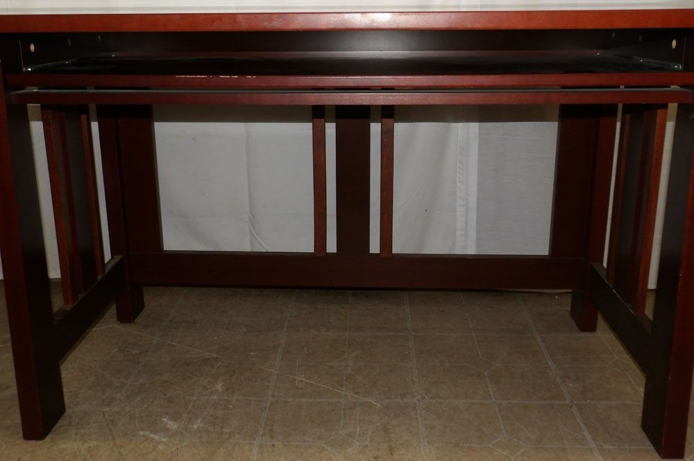 Modern Cherry Desk - 4