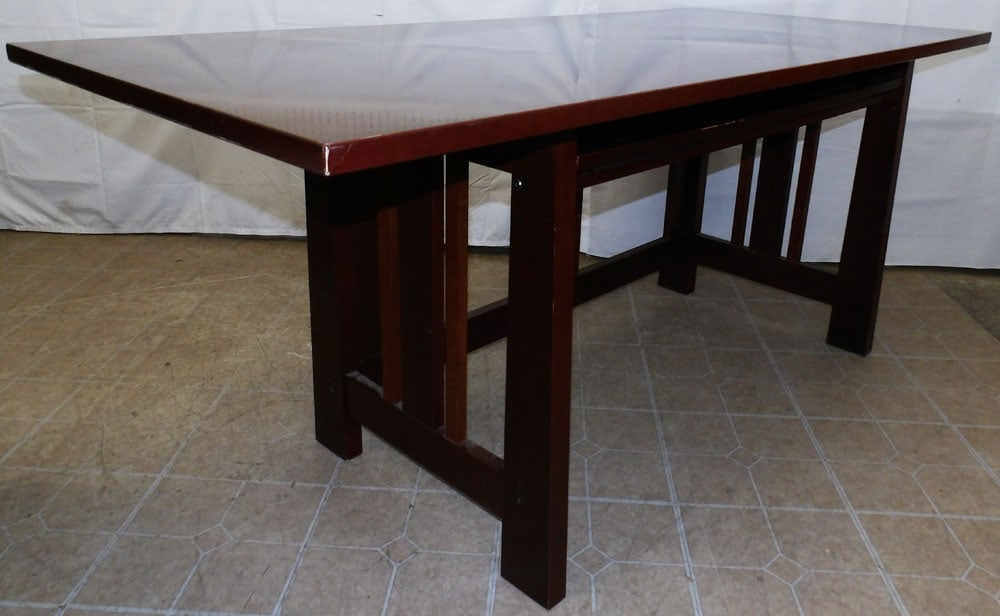 Modern Cherry Desk - 5
